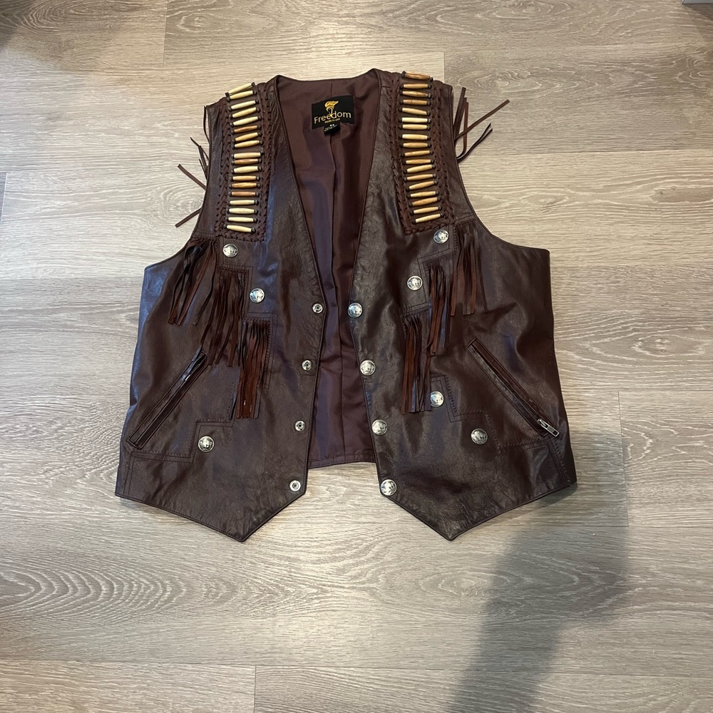Freedom leather biking‎ vest